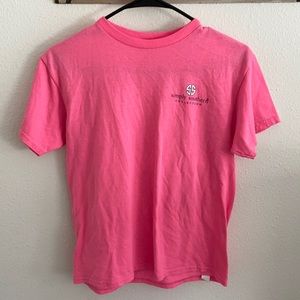 Simply southern youth medium pink t-shirt.